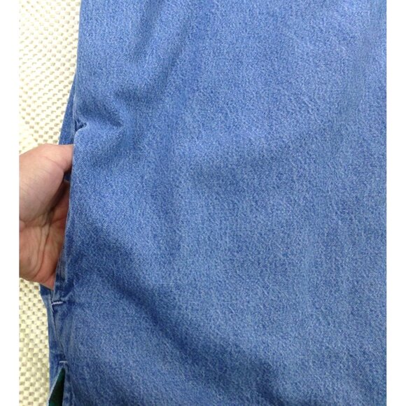 Wolverine Denim Shirt Jacket XXL Fleece Lined Button Up Workwear Coat - Picture 9 of 13